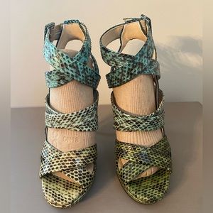 Jimmy Choo Snake Print Heels size 6